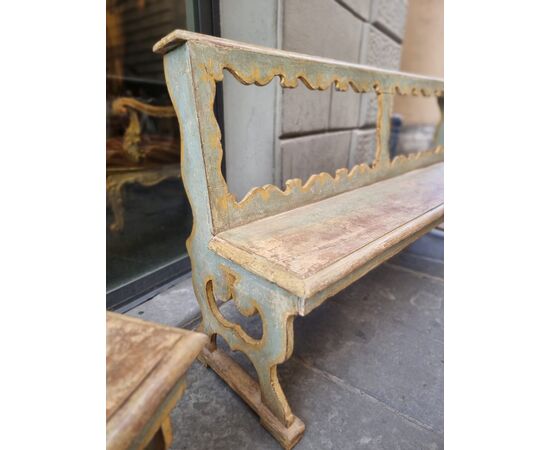 Pair of wooden benches