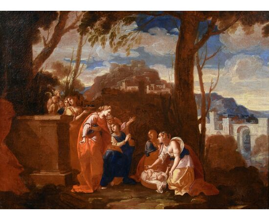 Moses Saved from the Waters, Workshop of Nicolas Poussin (Les Andelys 1594 - Rome 1665)