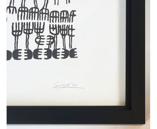 "Untitled" - Lithograph by Giuseppe Capogrossi (1900-1972)