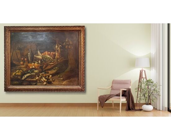 LARGE STILL LIFE - FLEMISH AREA - EARLY 20TH CENTURY