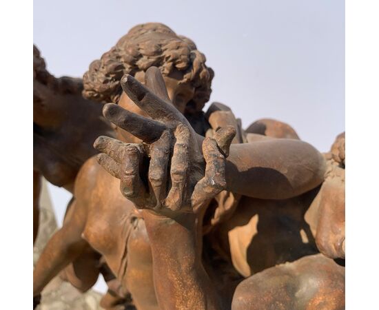 Terracotta sculpture - Bacchanal. Follower of Claude Michel, known as Clodion (1738 - 1814), 19th century.
