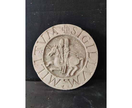 Sigillo dei soldati di Cristo - Cavalieri Templari - diametro 32 cm
