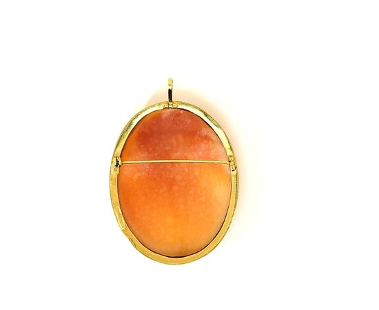 Pendente , Spilla in oro con Cameo