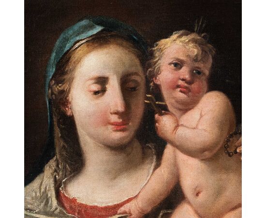 Gaspare Diziani (Belluno 1689 – Venezia 1767) - Madonna col Bambino.