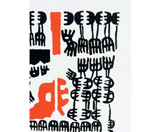 "Untitled" - Lithograph by Giuseppe Capogrossi (1900-1972)