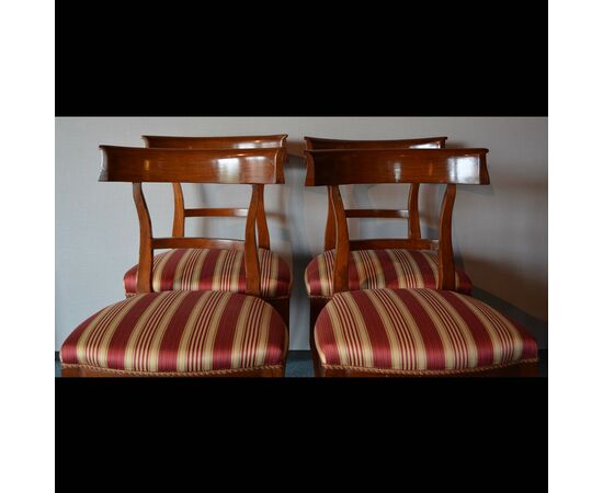 Six 19th century chairs from Lucca