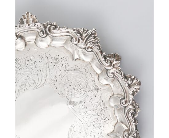 George IV sterling silver salver, Paul Storr, London, 1828