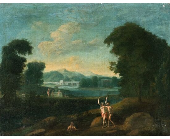 Circle of Hendrik Frans van Lint (Antwerp 1684 - Rome 1763) - Apollo and Daphne.