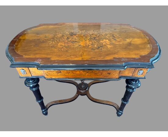 Inlaid coffee table