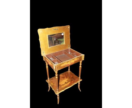 French Vernis Martin style dressing table from the second half of the 1800s