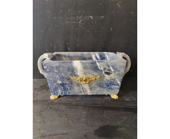 Esclusivo portagioie in lapislazzuli - 37 x 14 cm