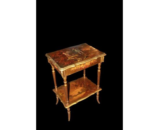 French Vernis Martin style dressing table from the second half of the 1800s