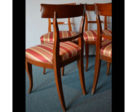 Six 19th century chairs from Lucca