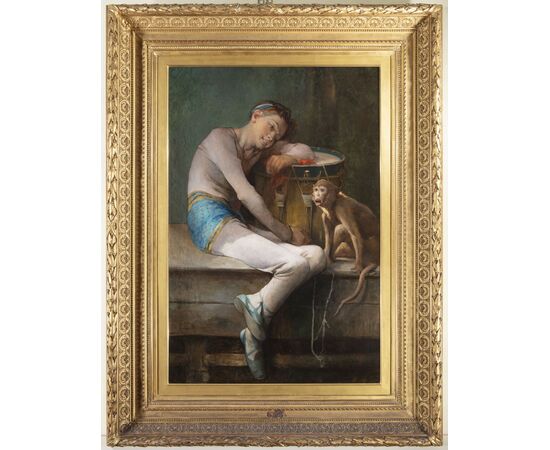 Painting by Francois Reynaud (Marseille 1825 – Paris 1909), “After the Show”