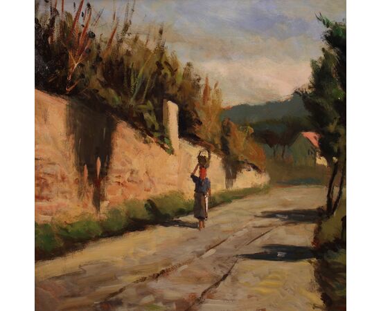Italian landscape painting signed by C. Filippelli