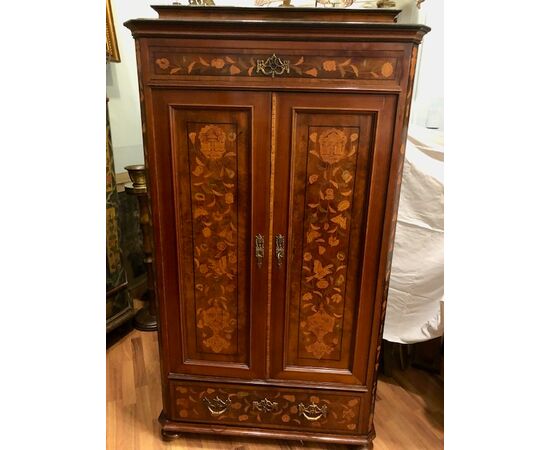 Elegant inlaid wardrobe