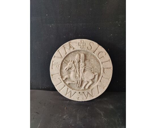 Sigillo dei soldati di Cristo - Cavalieri Templari - diametro 32 cm