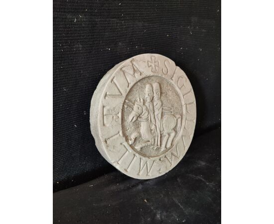 Sigillo dei soldati di Cristo - Cavalieri Templari - diametro 32 cm