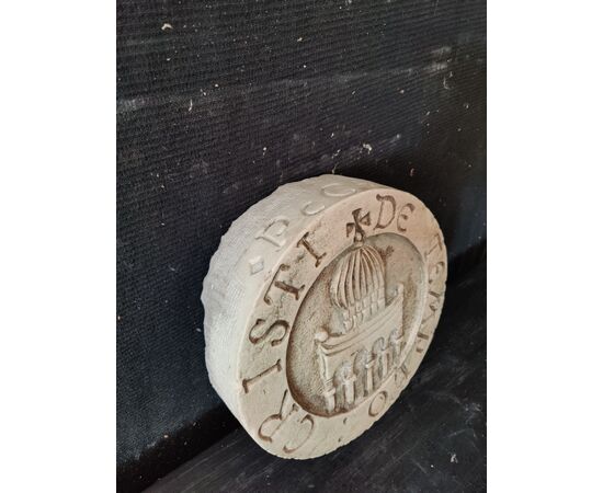 Medaglione Templare - Cristi de Templo - Diametro 30 cm - Marmo d'Istria