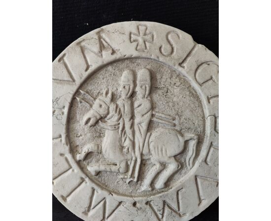 Sigillo dei soldati di Cristo - Cavalieri Templari - diametro 32 cm