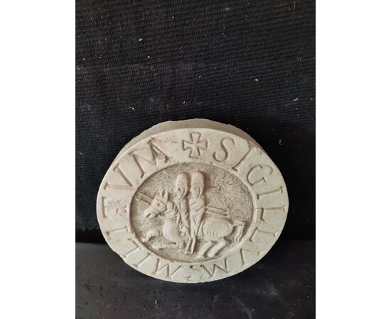 Sigillo dei soldati di Cristo - Cavalieri Templari - diametro 32 cm