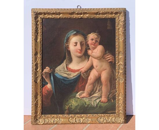 Gaspare Diziani (Belluno 1689 – Venezia 1767) - Madonna col Bambino.