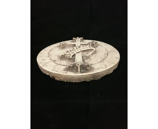Medaglione Templare/Massonico - Diametro 38 cm - Marmo d'Istria