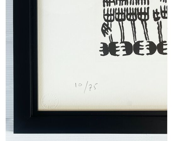 "Untitled" - Lithograph by Giuseppe Capogrossi (1900-1972)