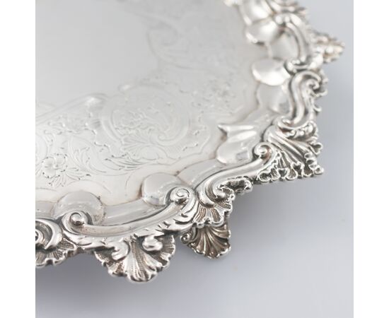 George IV sterling silver salver, Paul Storr, London, 1828