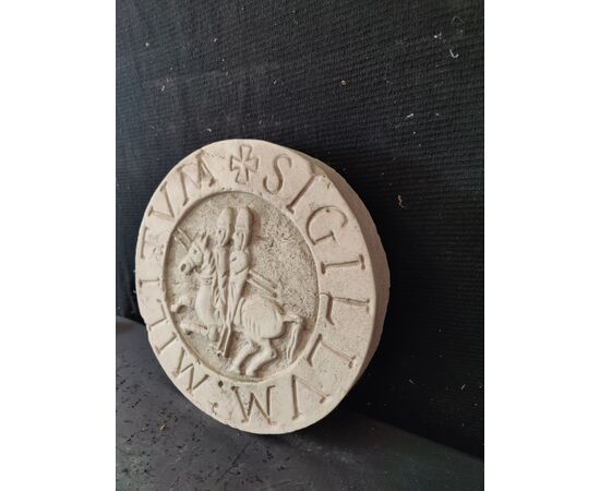 Sigillo dei soldati di Cristo - Cavalieri Templari - diametro 32 cm