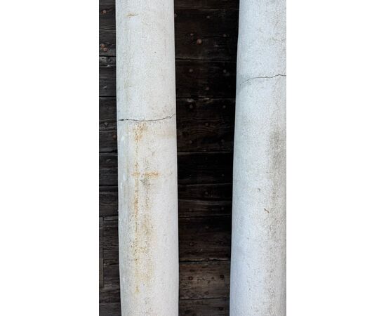 DARS683 - Pair of Botticino columns, dimensions 34 x 34 x H 220 cm