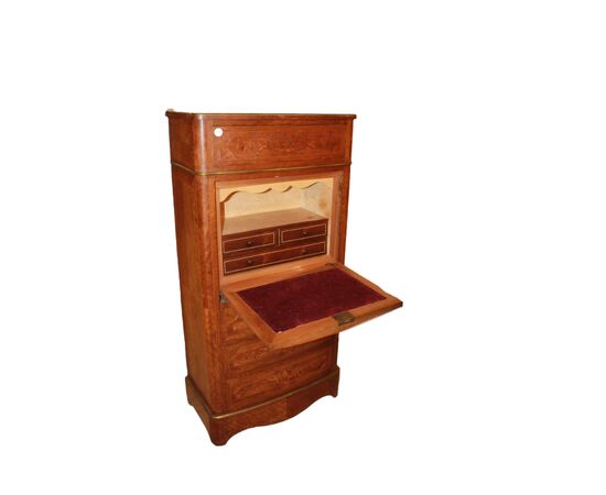 Secretaire stile Transizione del 1800 riccamente Intarsiato