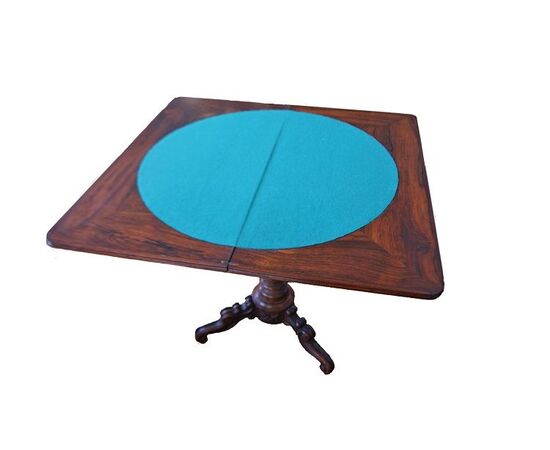 Early 1800s English Regency style rosewood game table.