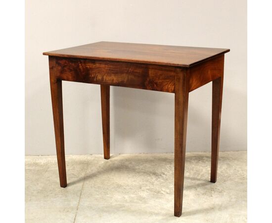 Antique Directoire walnut writing table - Italy, 19th century