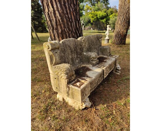 Meravigliosa ed esclusiva panchina in marmo - 170 x 59 cm