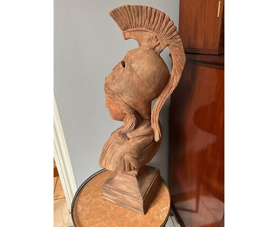 Terracotta bust depicting "ATHENA"
