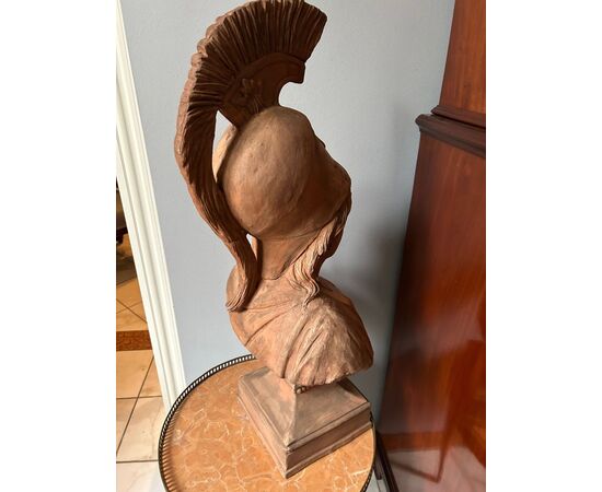 Terracotta bust depicting "ATHENA"