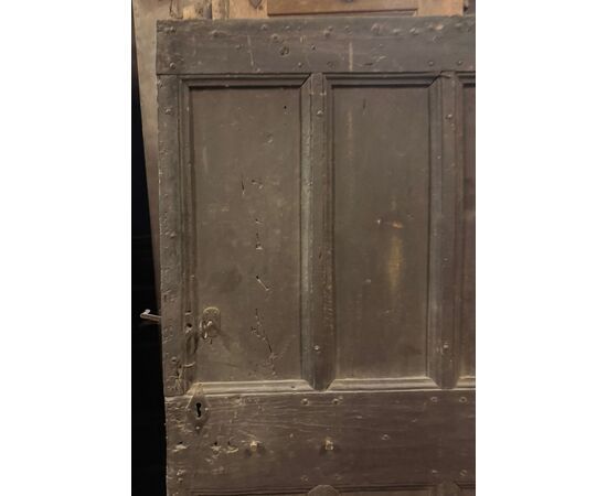 PTCR516 - Antique rustic door, 18th/19th century, dimensions cm W 95 x H 184