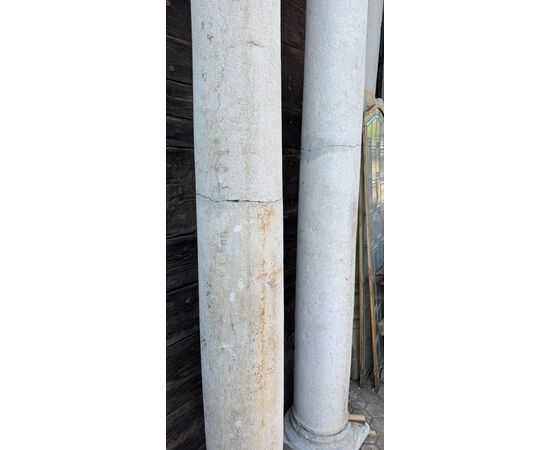DARS683 - Pair of Botticino columns, dimensions 34 x 34 x H 220 cm