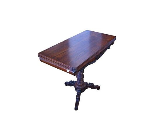 Early 1800s English Regency style rosewood game table.