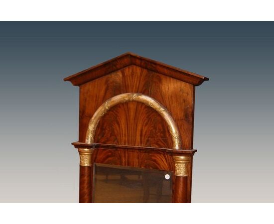 Antique North European Biedermeier style mirror from the first half of the 19th century with bronzes