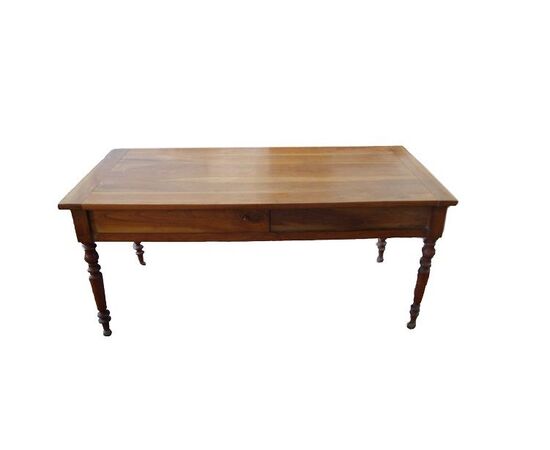 1800s French rustic cherry table