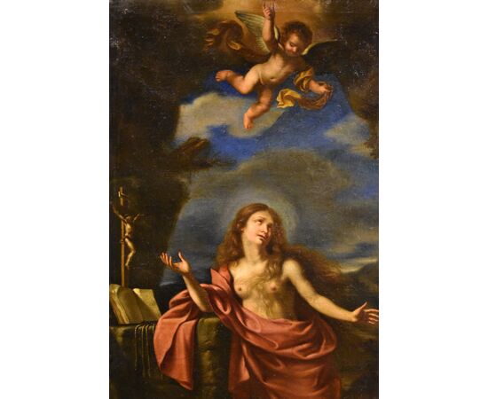 Mary Magdalene in the desert, Giovanni Francesco Barbieri 'Il Guercino' (Cento, 1591 - Bologna, 1666) Workshop