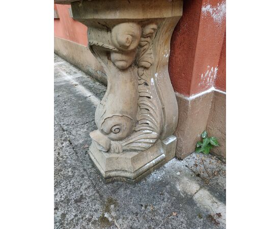 Prestigiosa fontana in marmo nembro - H 170 cm - Venezia