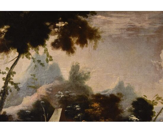 Paesaggi arcadici con figure, Marco Ricci (Belluno 1676 – Venezia 1730) cerchia