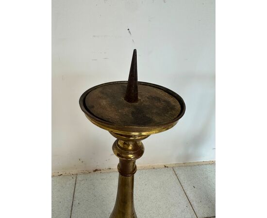 Pair of Empire candlesticks. 19th century H 63 cm
