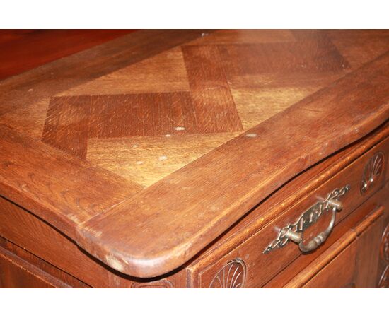 Large late 1800s Provençal sideboard with 3 doors in oak wood