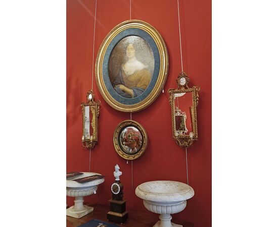 PAIR OF GILT NEOCLASSICAL STYLE MIRRORS MID-19TH CENTURY