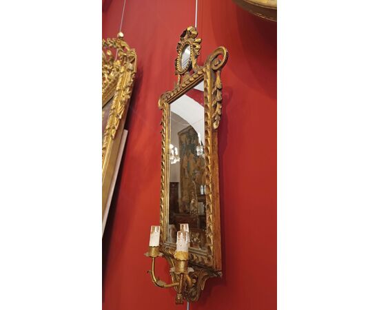 PAIR OF GILT NEOCLASSICAL STYLE MIRRORS MID-19TH CENTURY