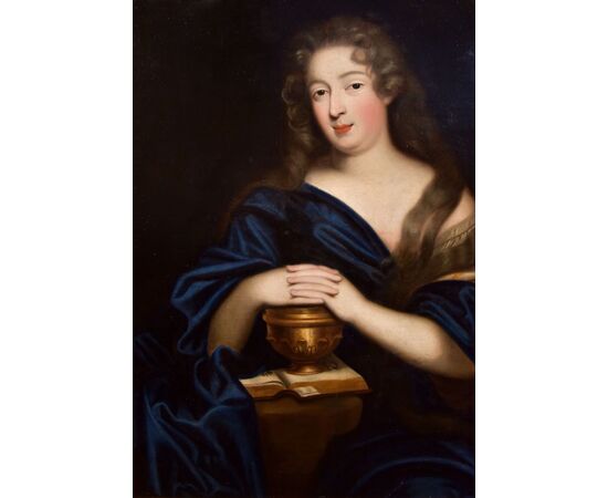 Portrait of Louise Renée de Keroualle as Magdalene, attributed to Pierre Mignard, known as Le Romain (Troyes 1612 – Paris 1695)